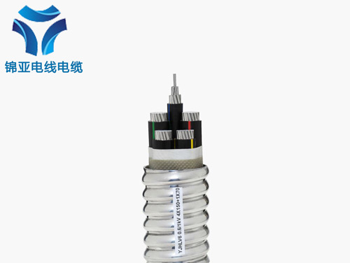 铝合金导体交联聚乙烯绝铝合金带连锁裸铠装电力电缆